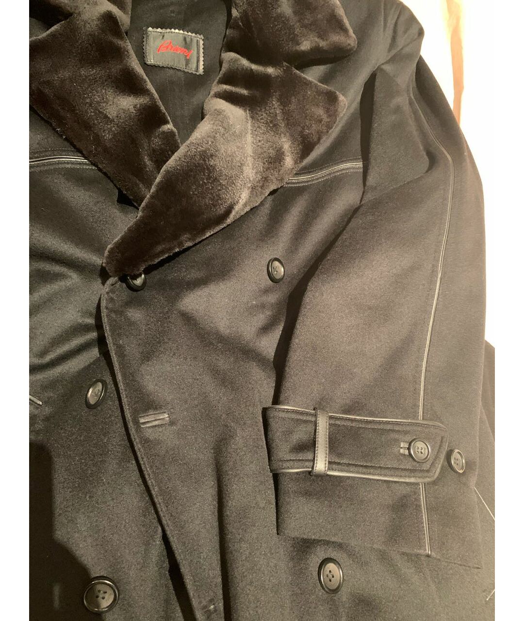 BRIONI Черное кашемировое пальто, фото 4