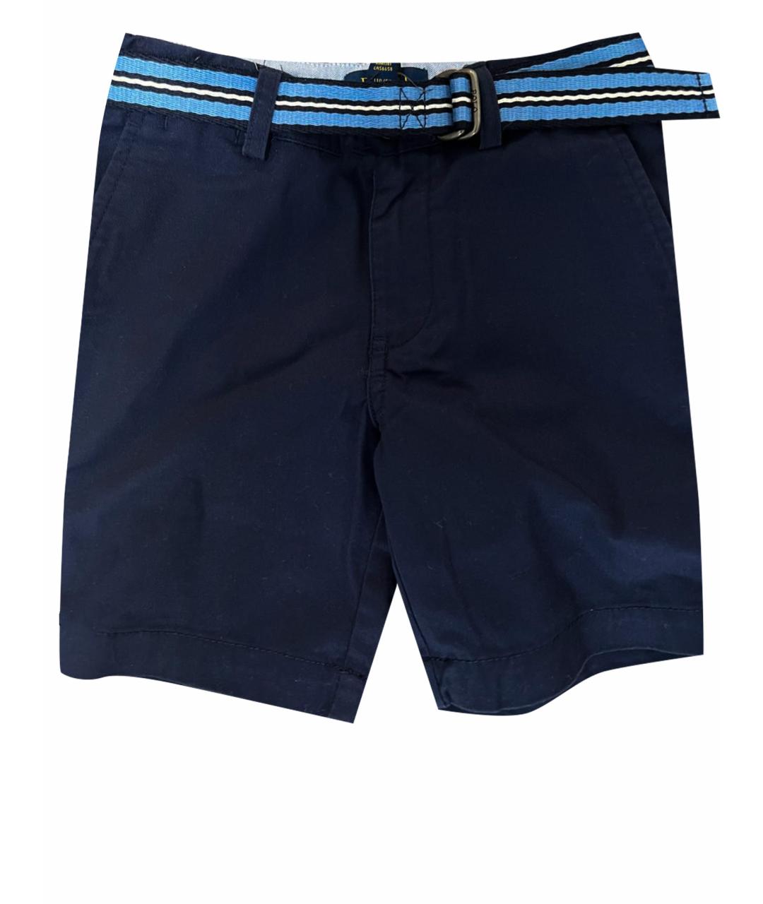 RALPH LAUREN KIDS Синие хлопковые детские шорты, фото 4