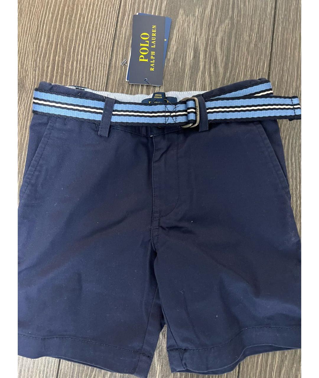 RALPH LAUREN KIDS Синие хлопковые детские шорты, фото 3