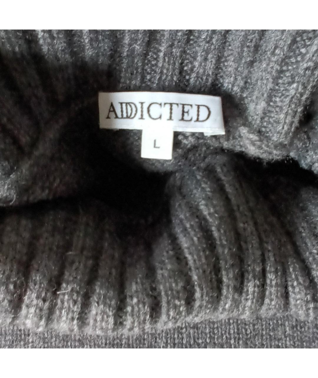 ADDICTED Серый кашемировый джемпер / свитер, фото 6