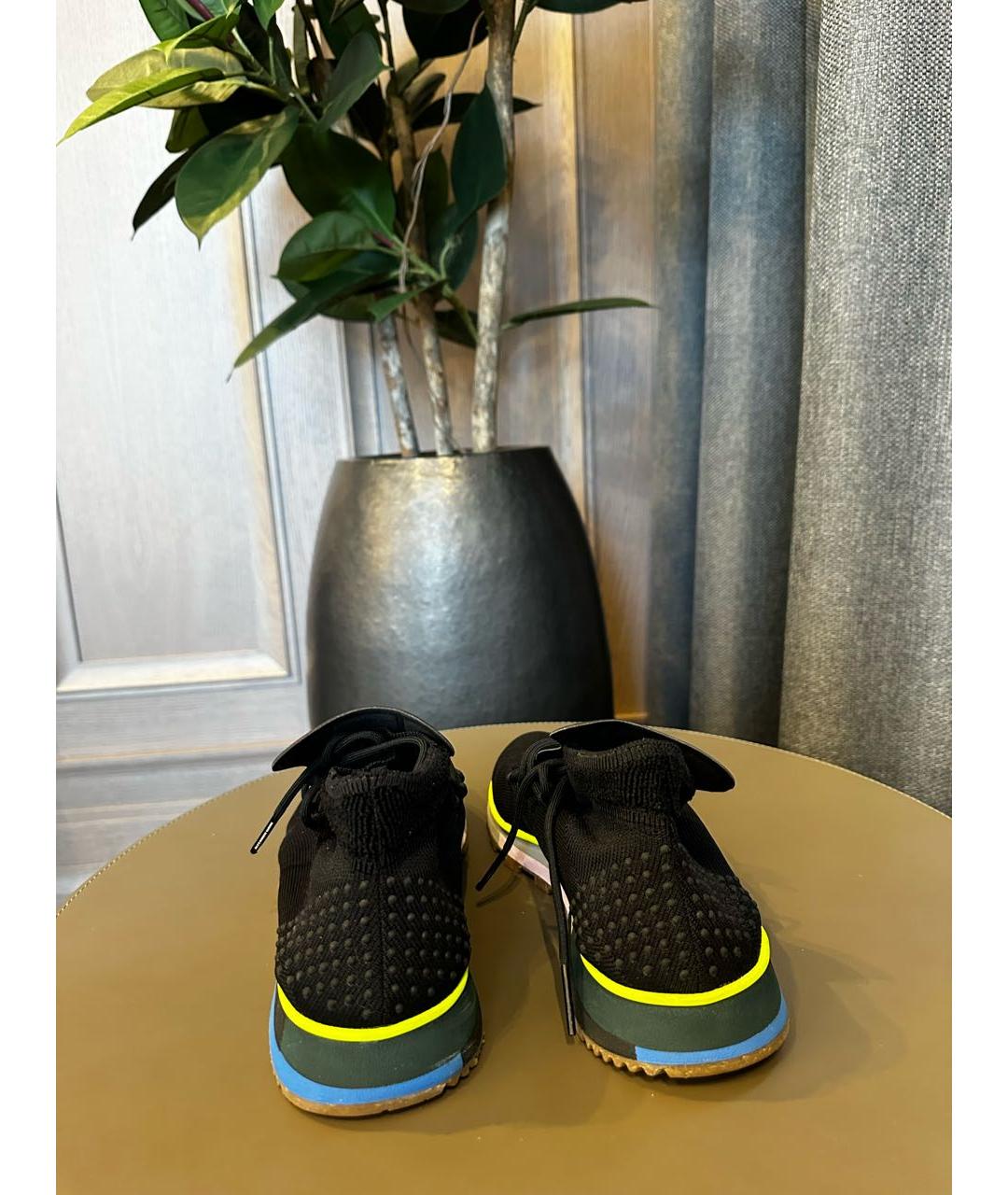 ADIDAS Черные синтетические низкие кроссовки / кеды, фото 4