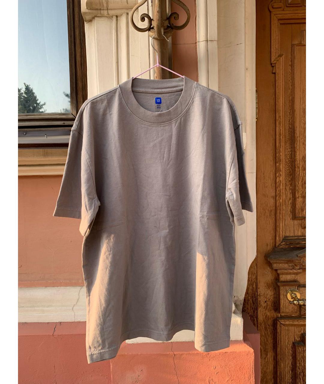 YEEZY Серая хлопковая футболка, фото 3