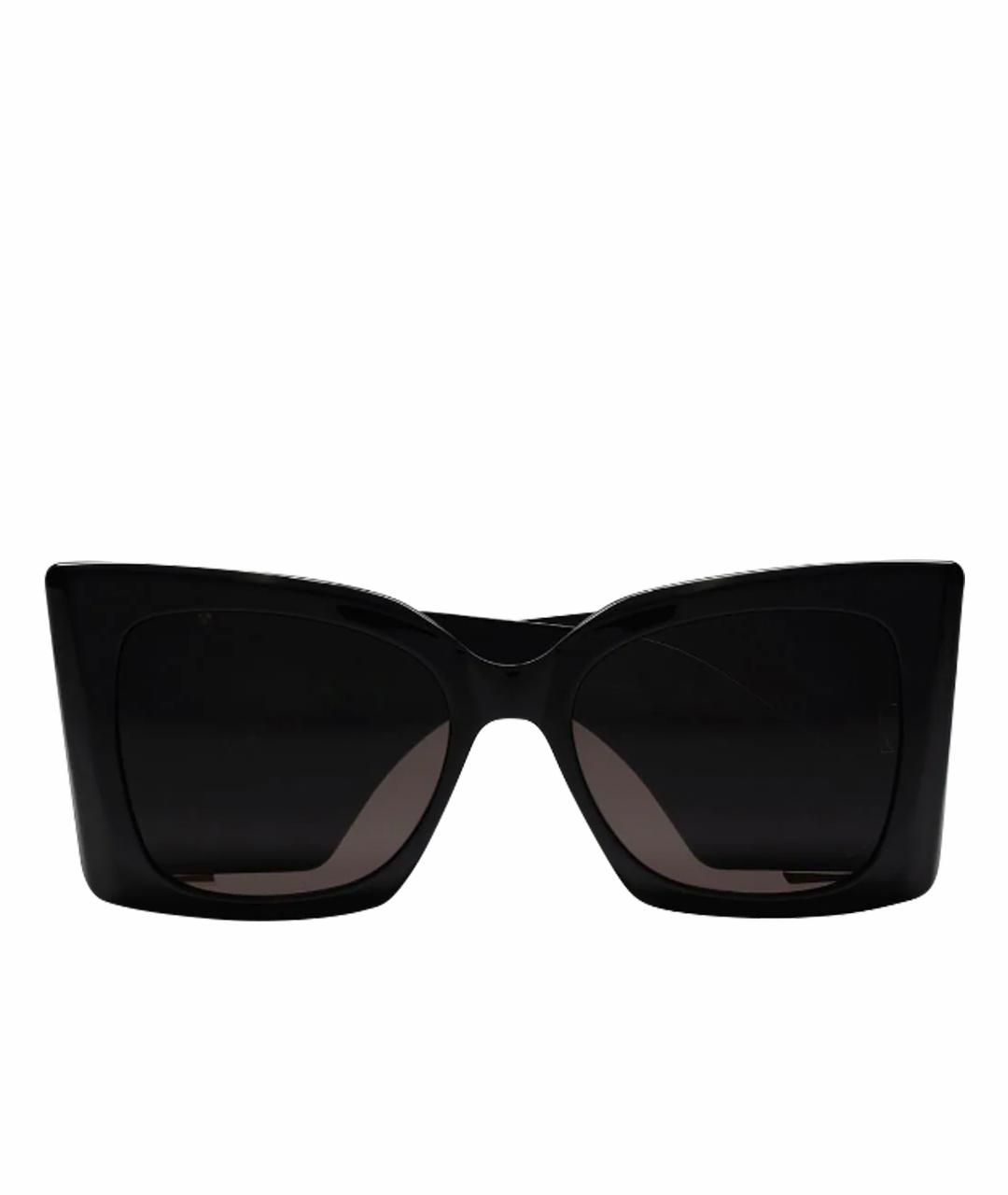 SAINT LAURENT Черные пластиковые солнцезащитные очки, фото 1