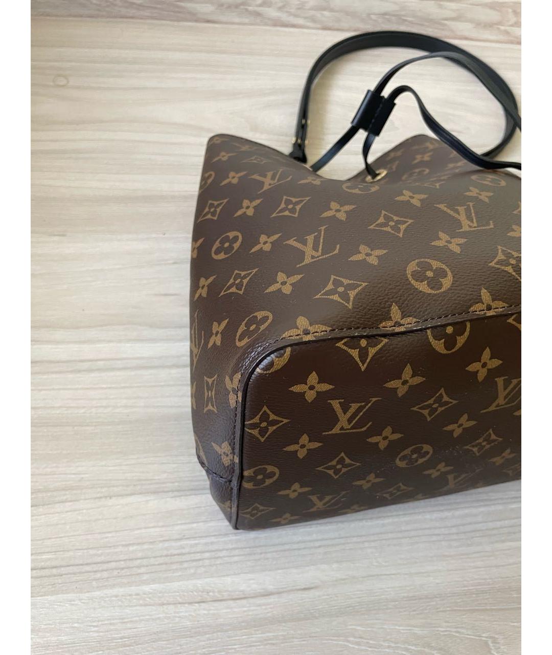 LOUIS VUITTON Коричневая сумка с короткими ручками, фото 4