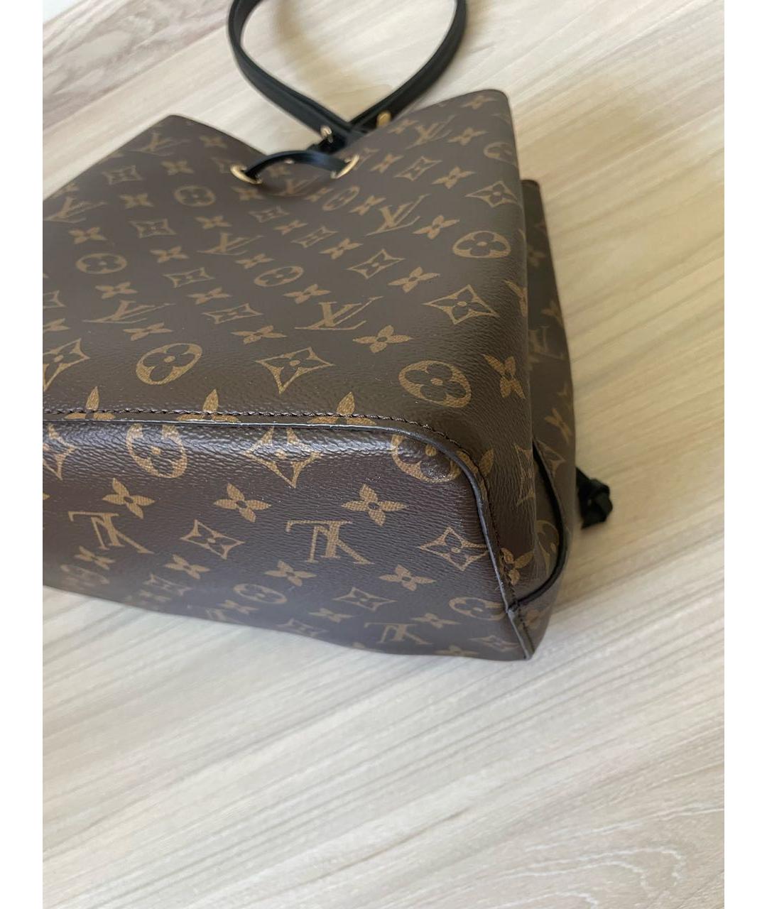 LOUIS VUITTON Коричневая сумка с короткими ручками, фото 5