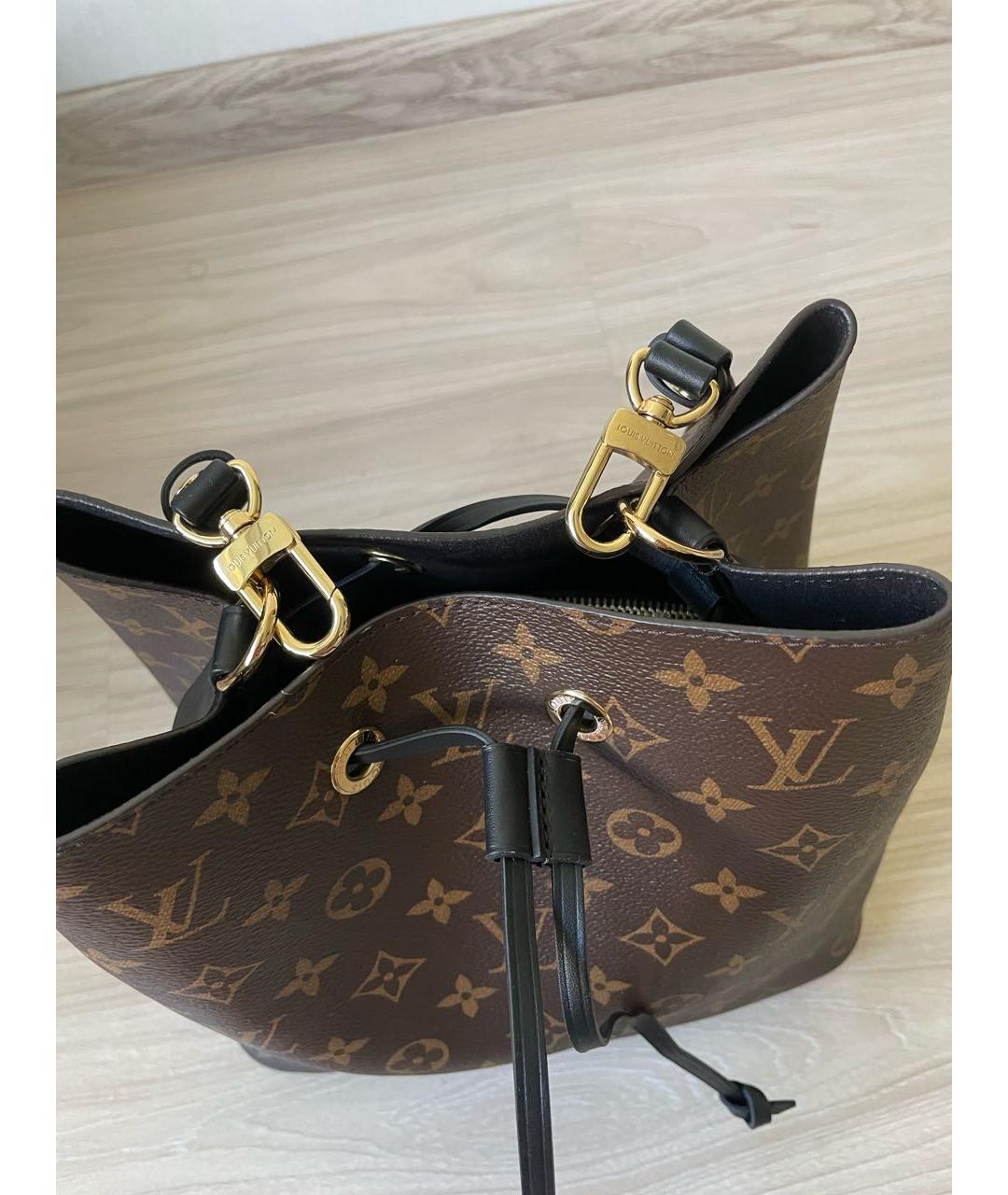 LOUIS VUITTON Коричневая сумка с короткими ручками, фото 7