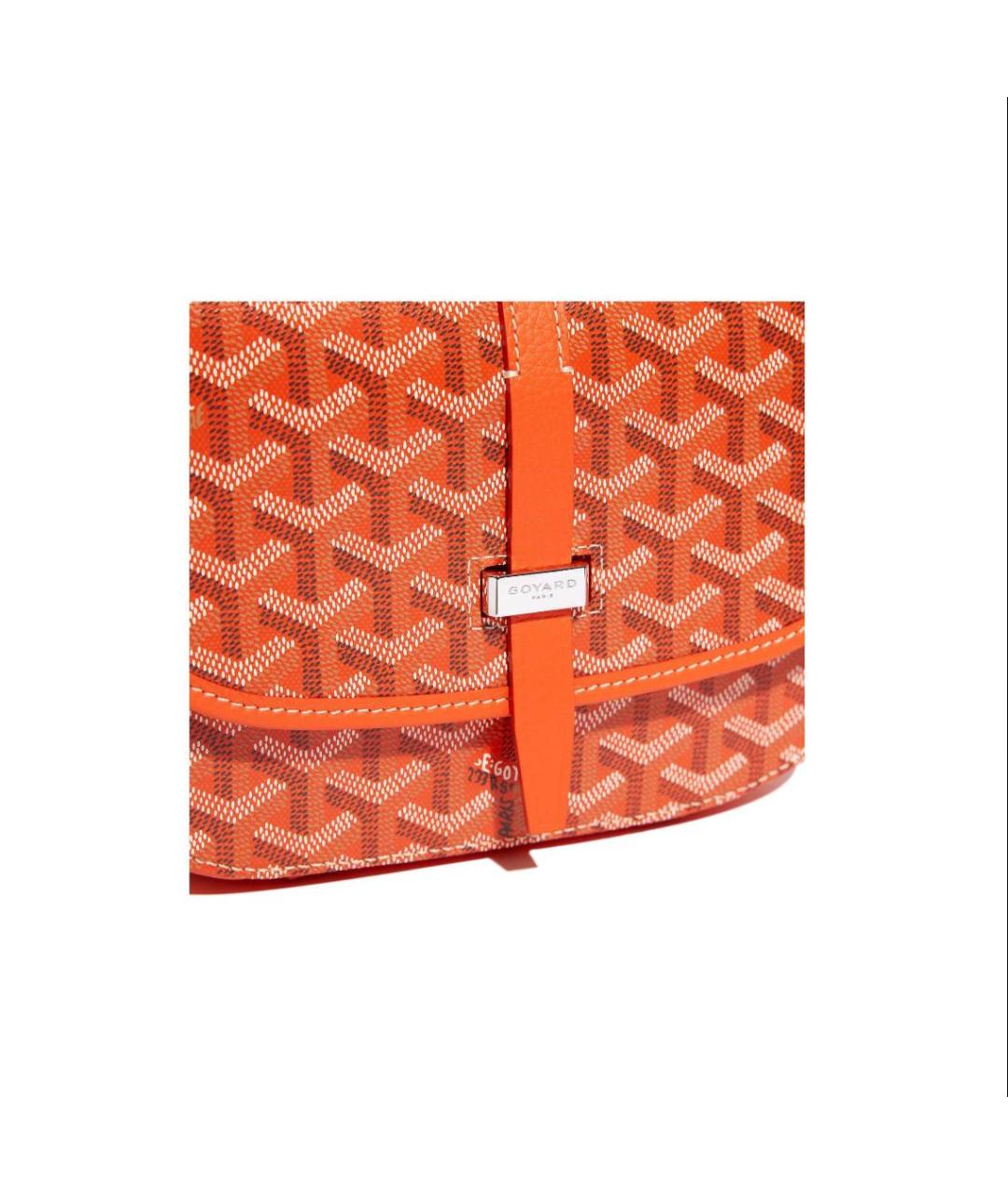 GOYARD Оранжевая кожаная сумка на плечо, фото 4