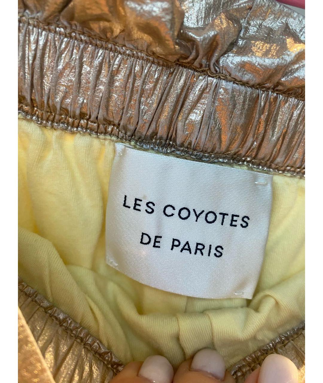 LES COYOTES DE PARIS Золотые брюки и шорты, фото 3