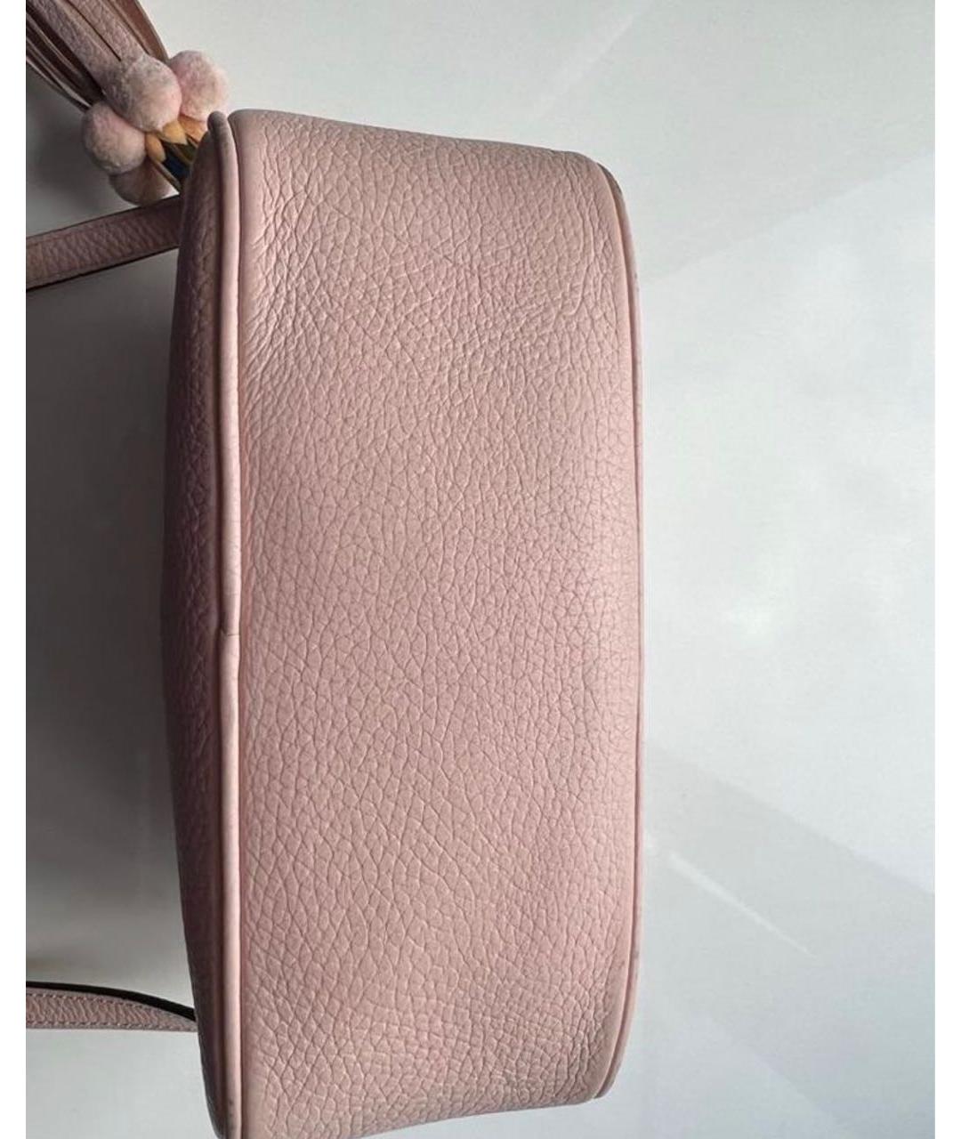 DOLCE&GABBANA Розовая кожаная сумка через плечо, фото 5