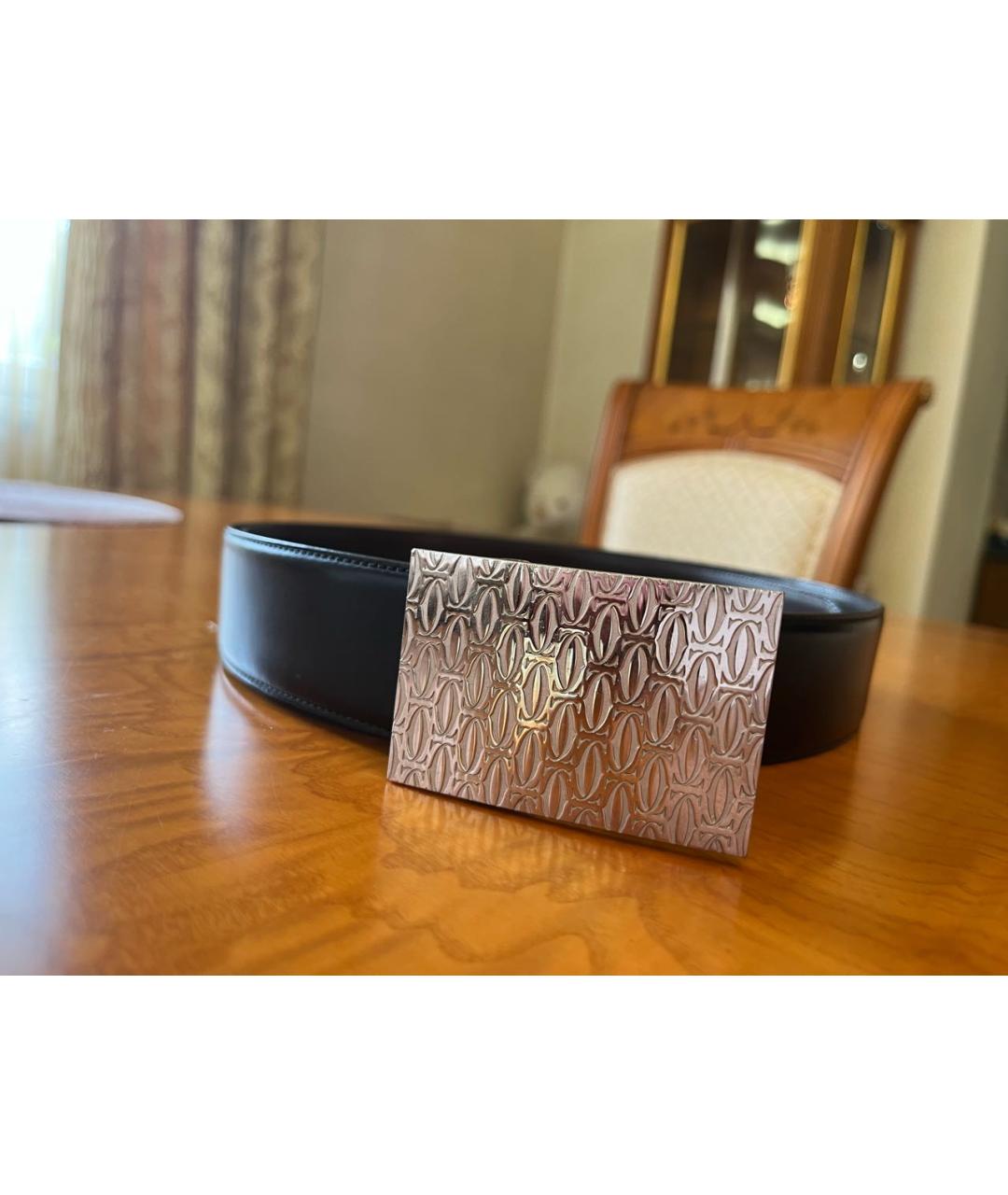 CARTIER Коричневый кожаный ремень, фото 3