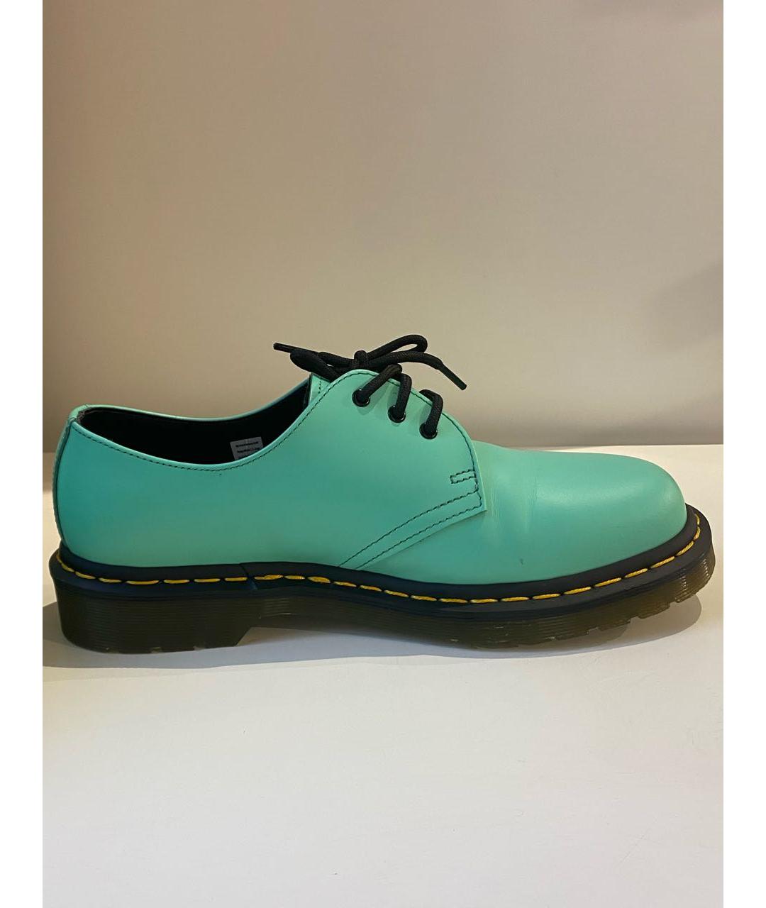 DR. MARTENS Бирюзовые кожаные ботинки, фото 9