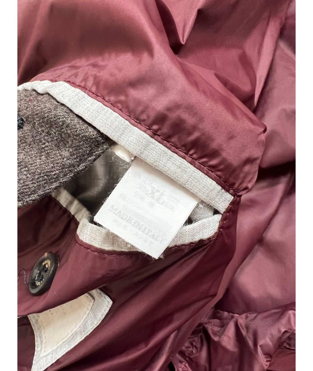 BRUNELLO CUCINELLI Коричневый кашемировый пуховик, фото 8