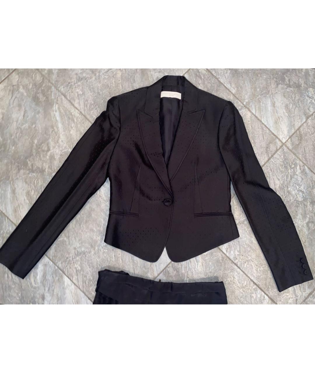STELLA MCCARTNEY Черный шелковый костюм с юбками, фото 8