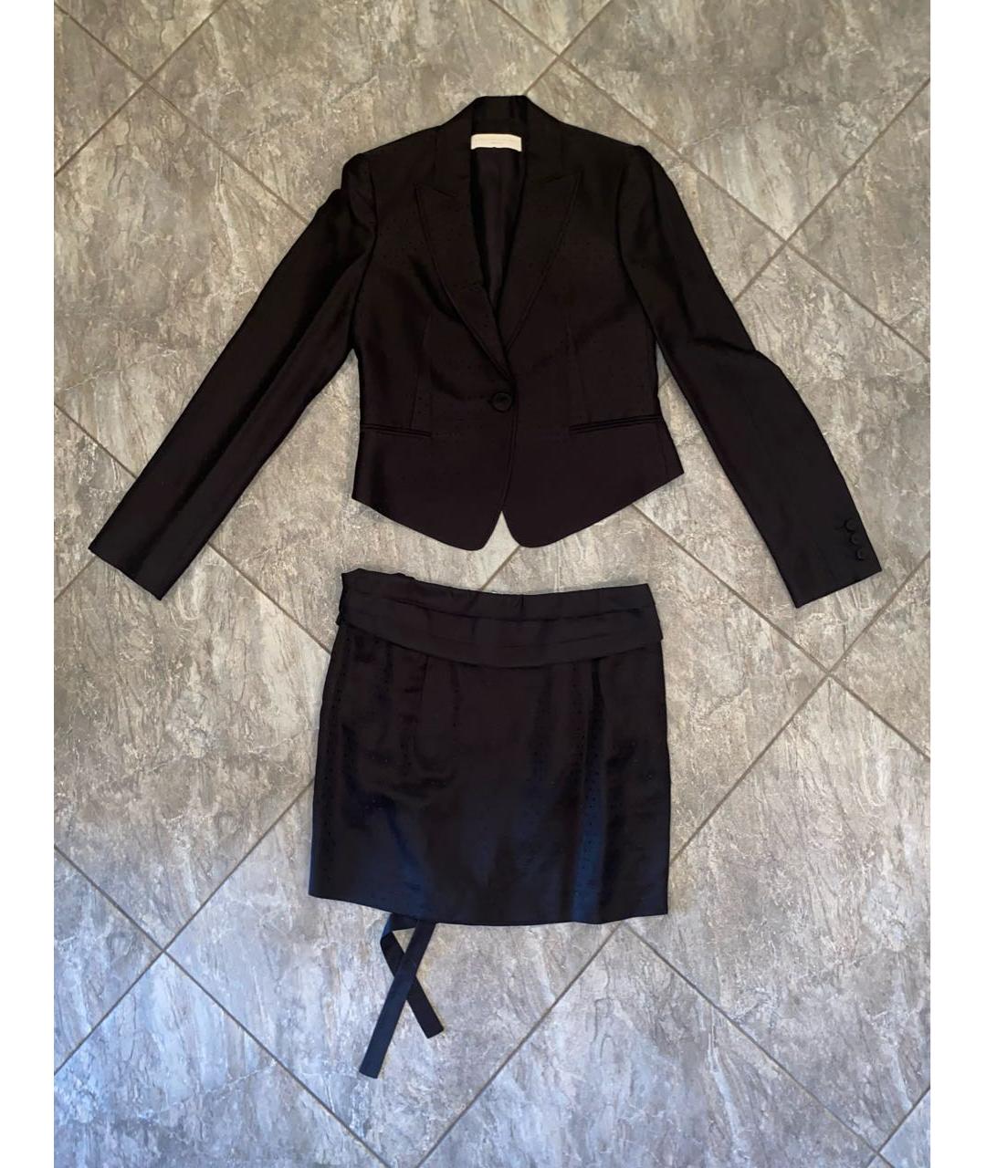 STELLA MCCARTNEY Черный шелковый костюм с юбками, фото 5