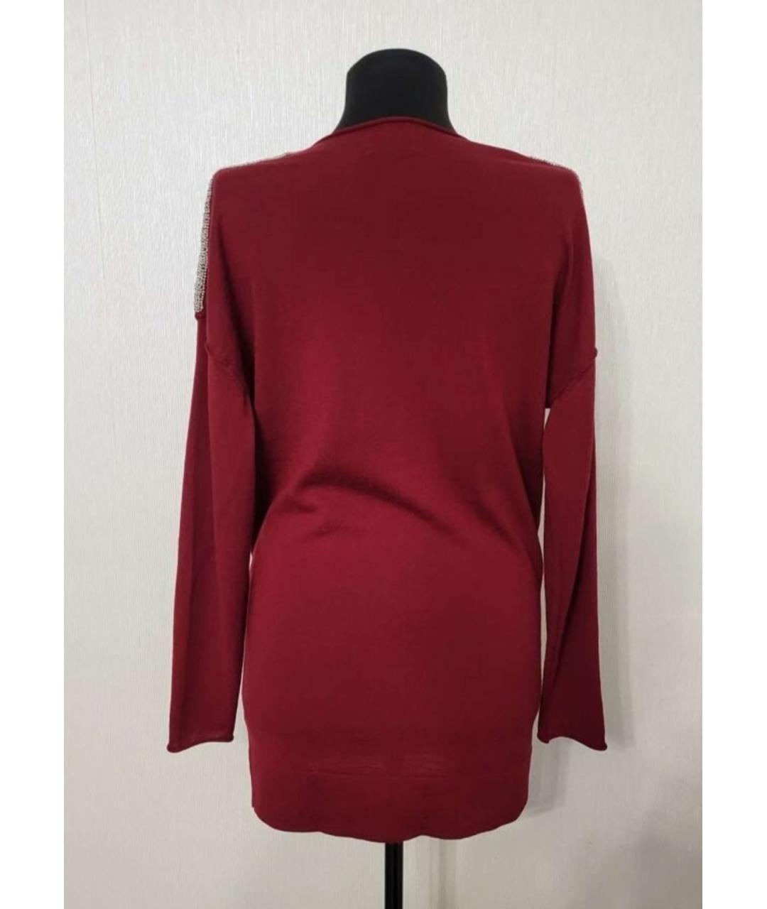 FALCONERI Бордовый шерстяной джемпер / свитер, фото 2