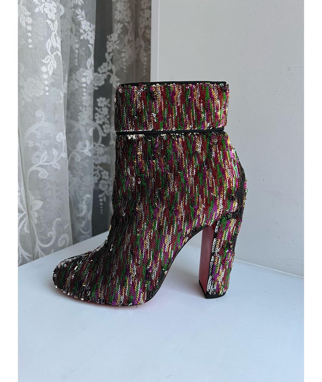 CHRISTIAN LOUBOUTIN Кожаные ботильоны, фото 4