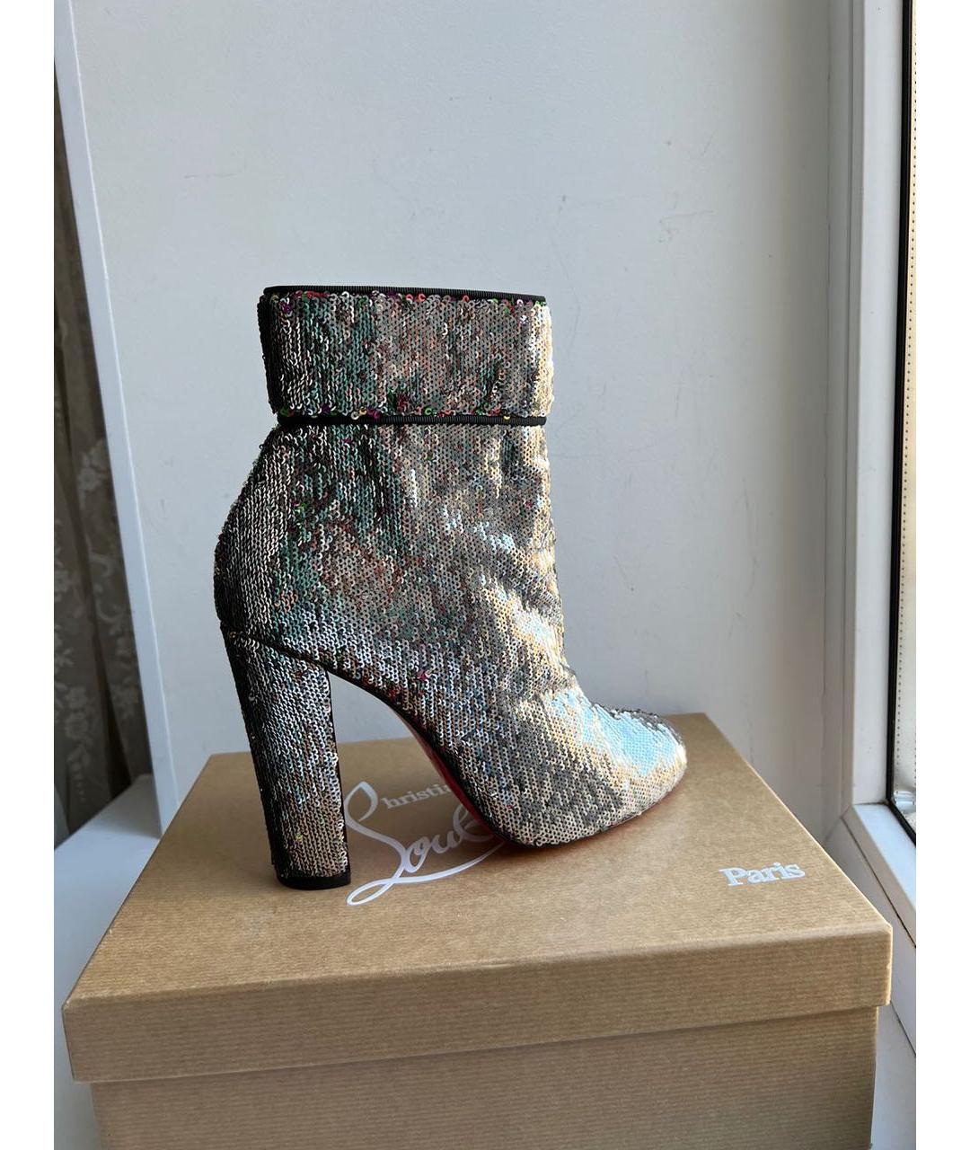 CHRISTIAN LOUBOUTIN Кожаные ботильоны, фото 2