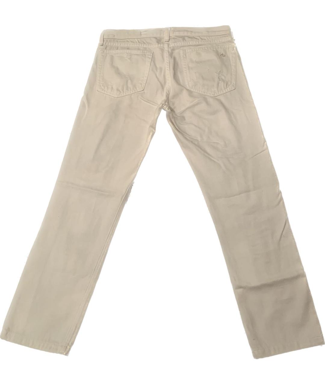 RAG&BONE Белые прямые джинсы, фото 2