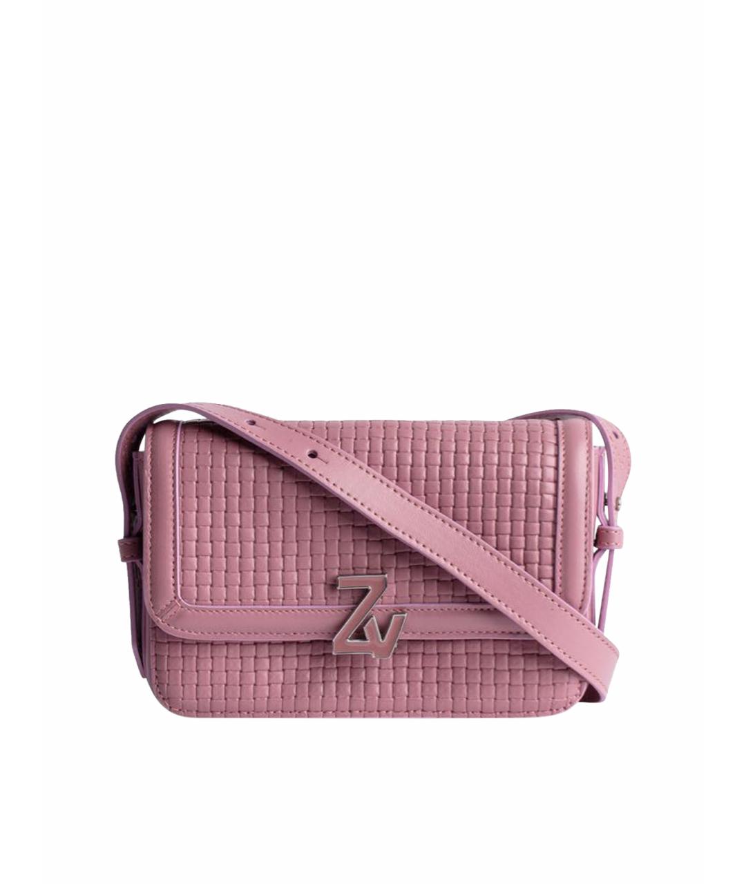 ZADIG & VOLTAIRE Розовая кожаная сумка через плечо, фото 1