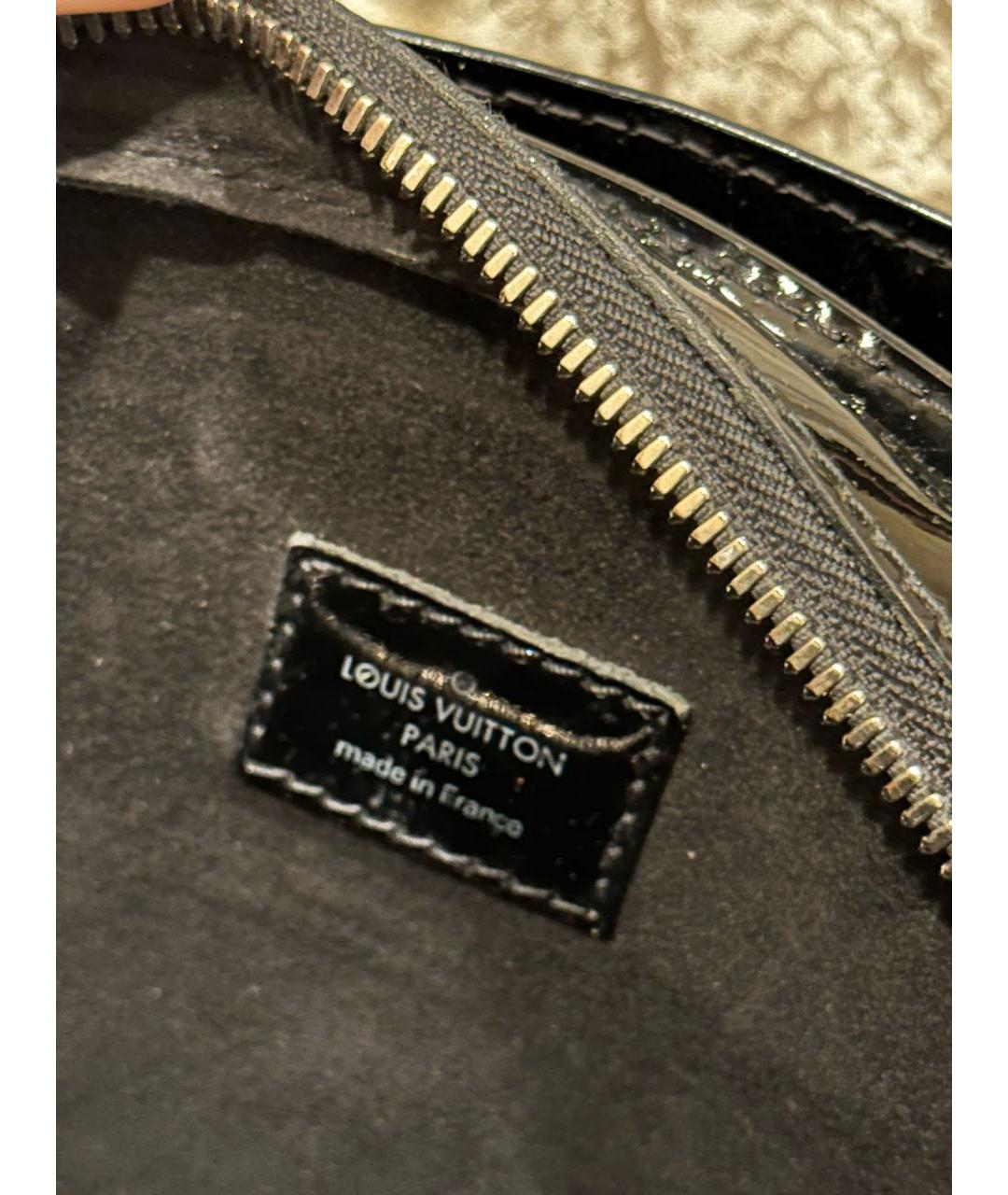 LOUIS VUITTON Черная сумка тоут из лакированной кожи, фото 2