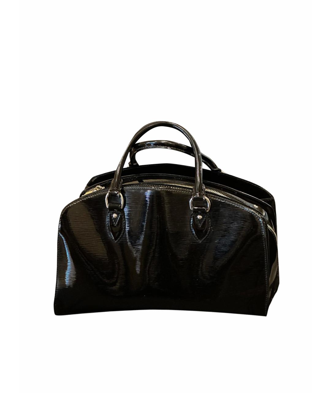 LOUIS VUITTON Черная сумка тоут из лакированной кожи, фото 1