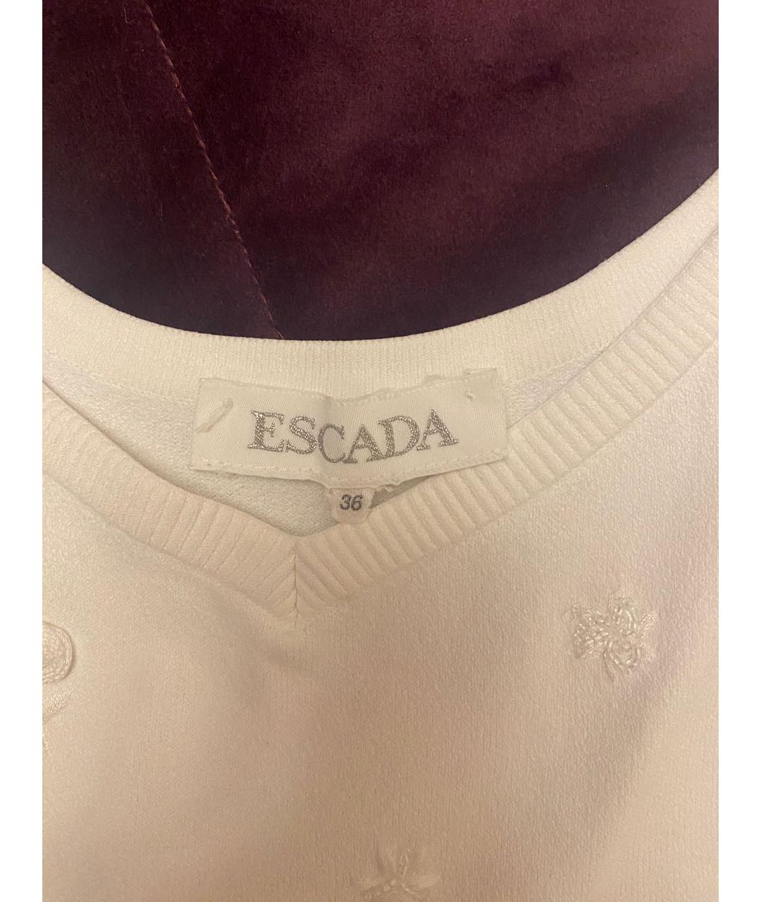 ESCADA Белый хлопковый костюм с юбками, фото 4