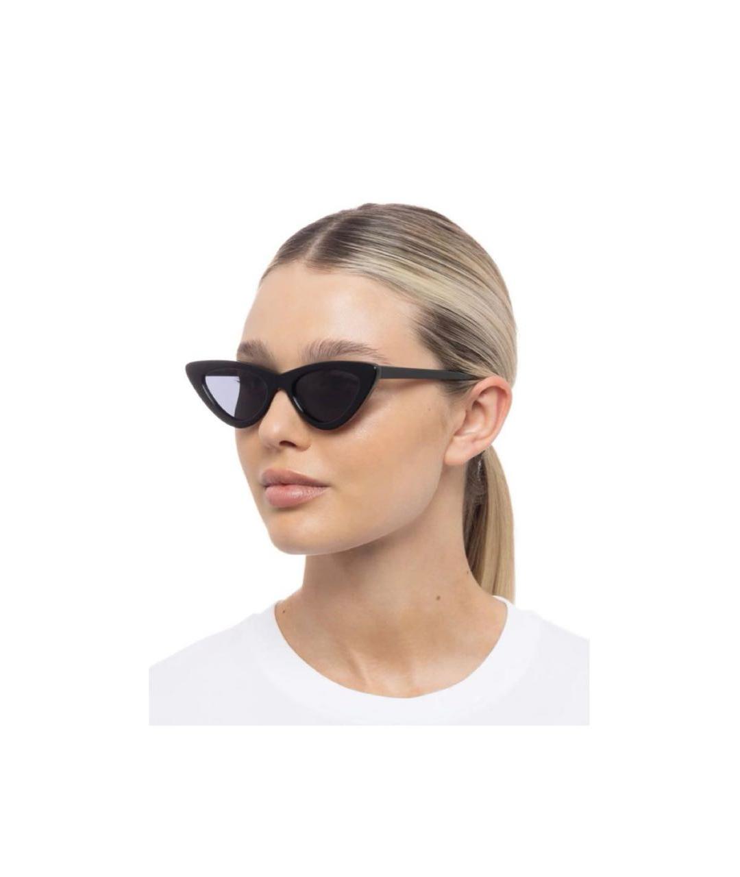 LE SPECS Черные пластиковые солнцезащитные очки, фото 8