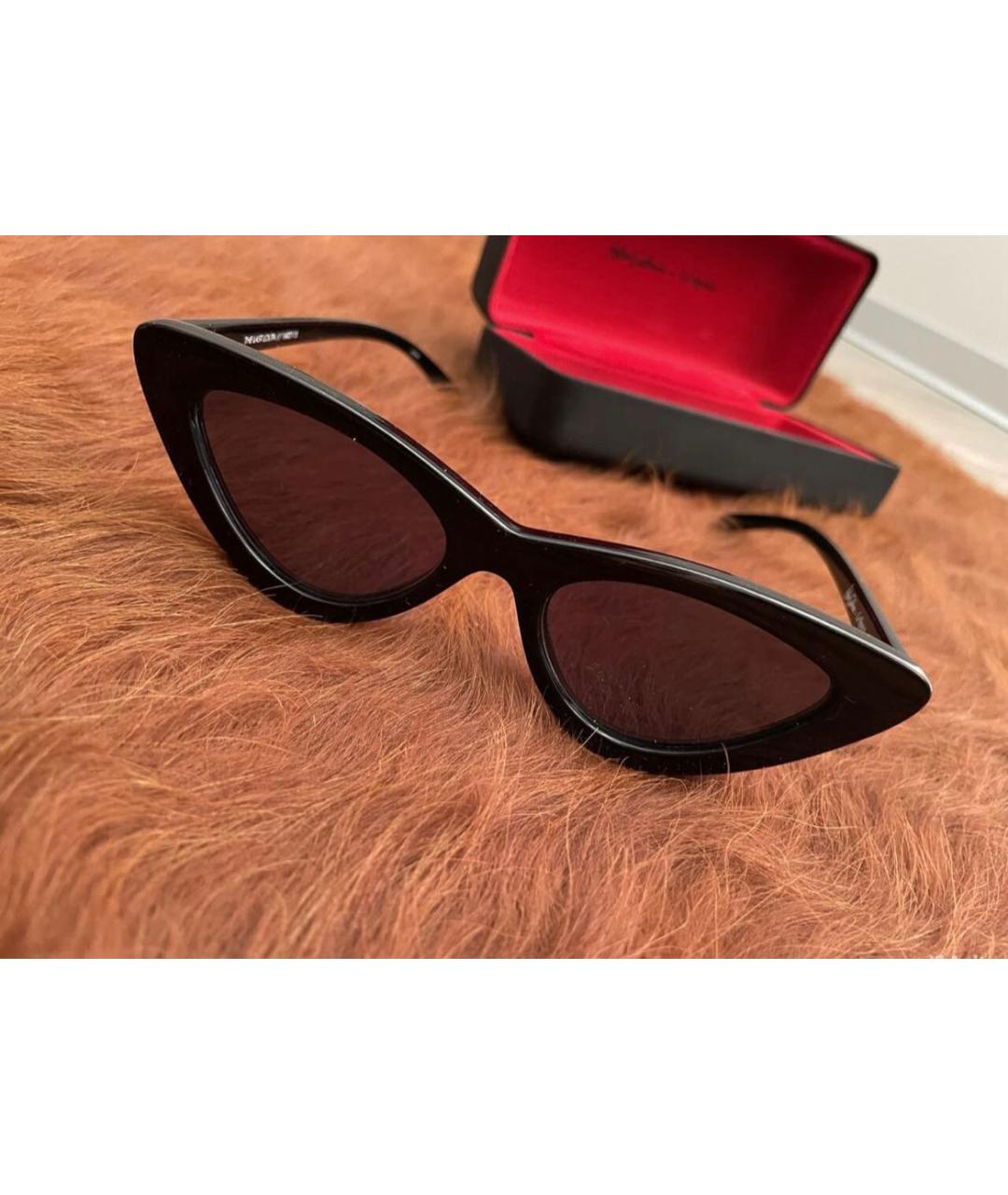 LE SPECS Черные пластиковые солнцезащитные очки, фото 2