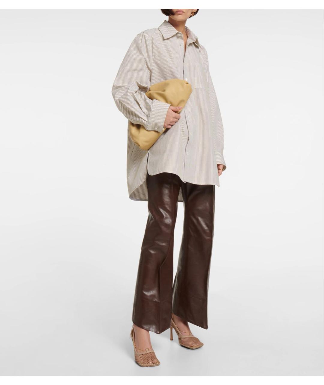 BOTTEGA VENETA Бежевые кожаные туфли, фото 6