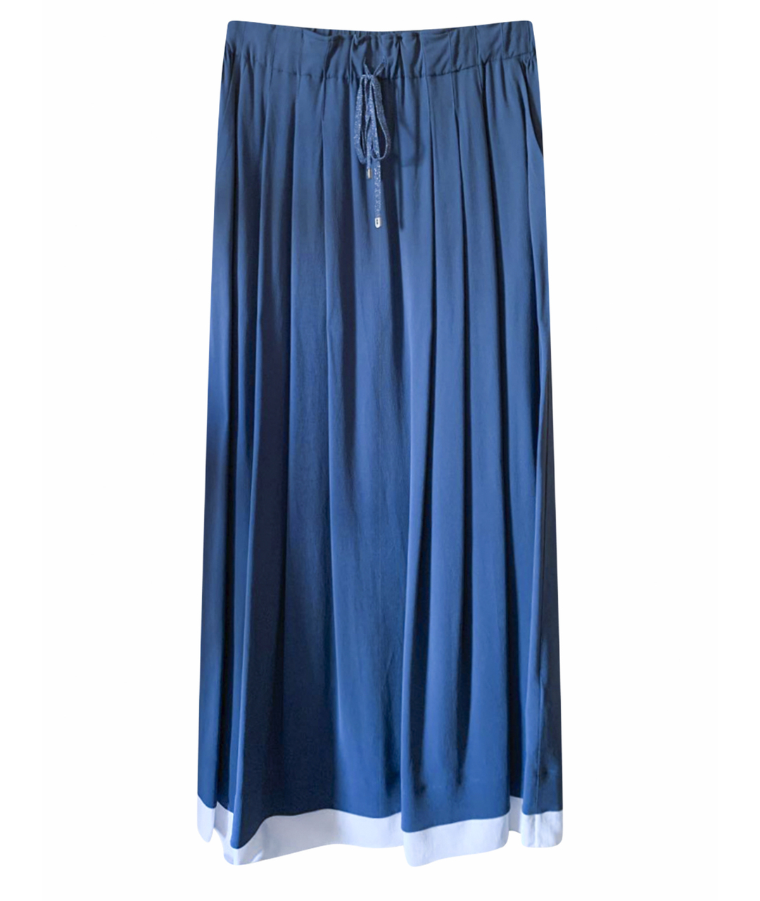 LORENA ANTONIAZZI Синяя вискозная юбка макси, фото 1