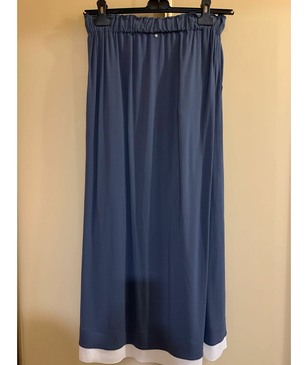 LORENA ANTONIAZZI Синяя вискозная юбка макси, фото 2