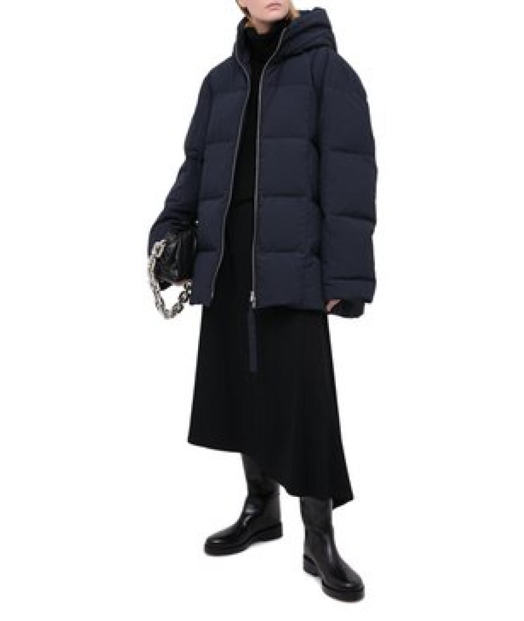 JIL SANDER Темно-синий полиэстеровый пуховик, фото 5