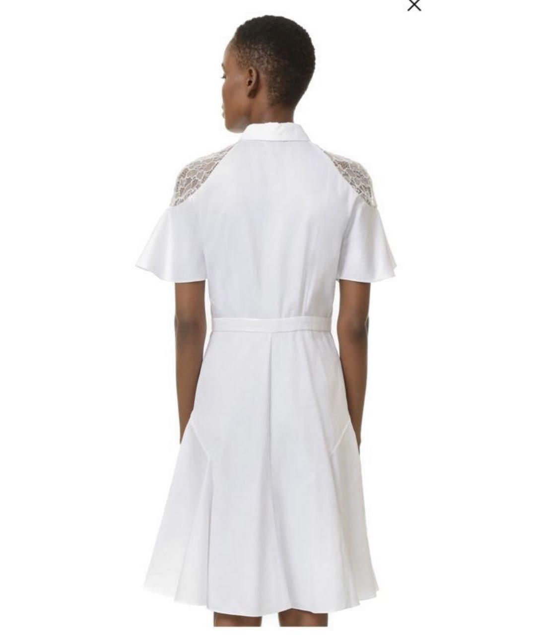 PRABAL GURUNG Белое хлопковое повседневное платье, фото 6