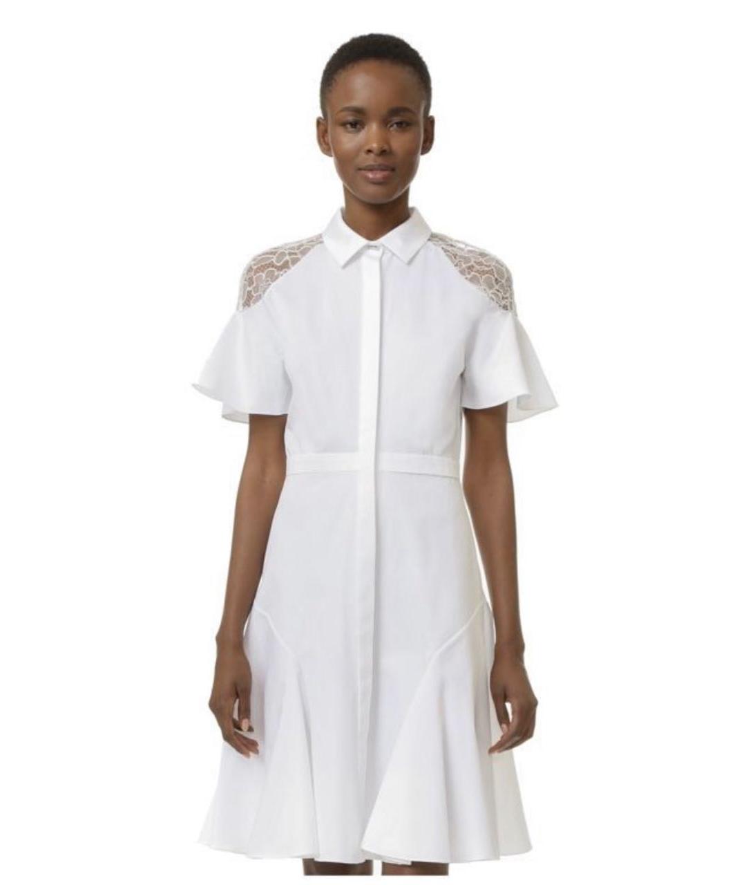 PRABAL GURUNG Белое хлопковое повседневное платье, фото 4