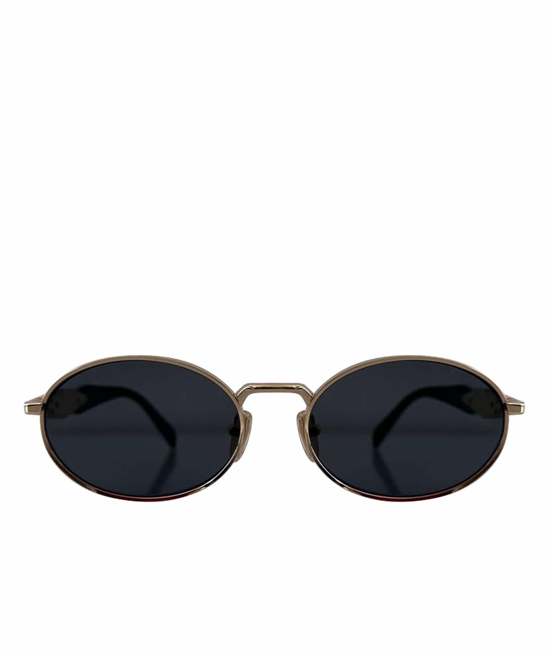 PRADA Черные металлические солнцезащитные очки, фото 1