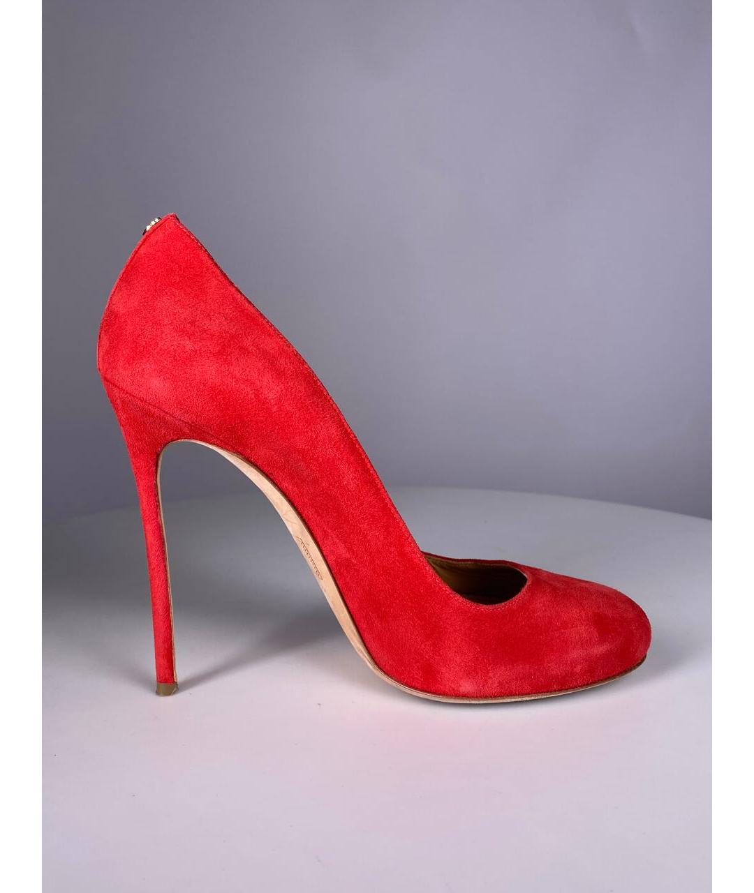 DSQUARED2 Красные замшевые туфли, фото 7