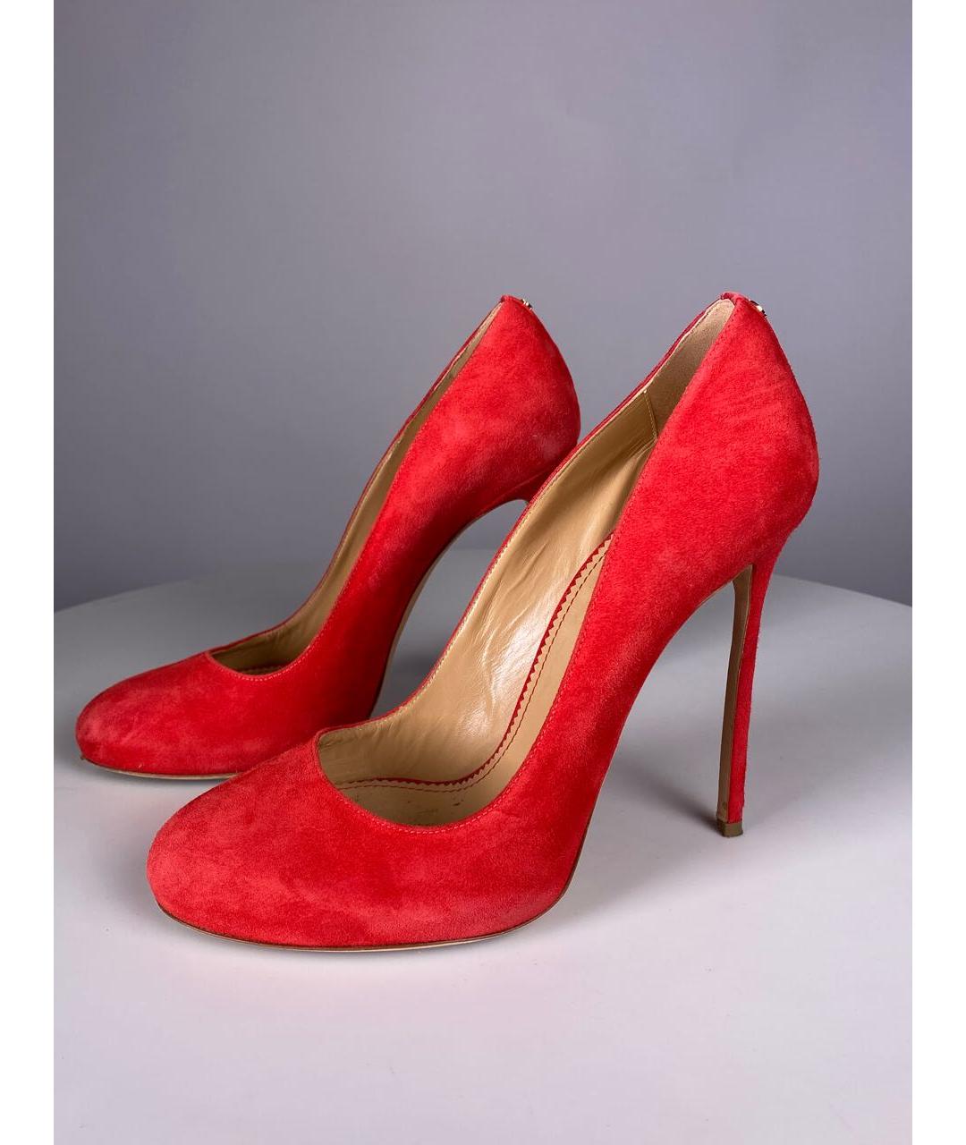 DSQUARED2 Красные замшевые туфли, фото 2