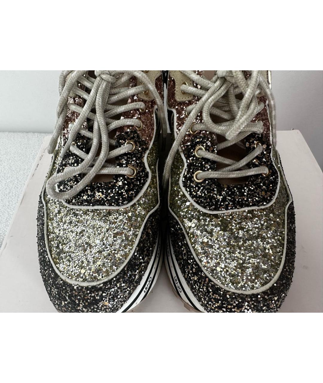 LIU JO Золотые кроссовки, фото 5