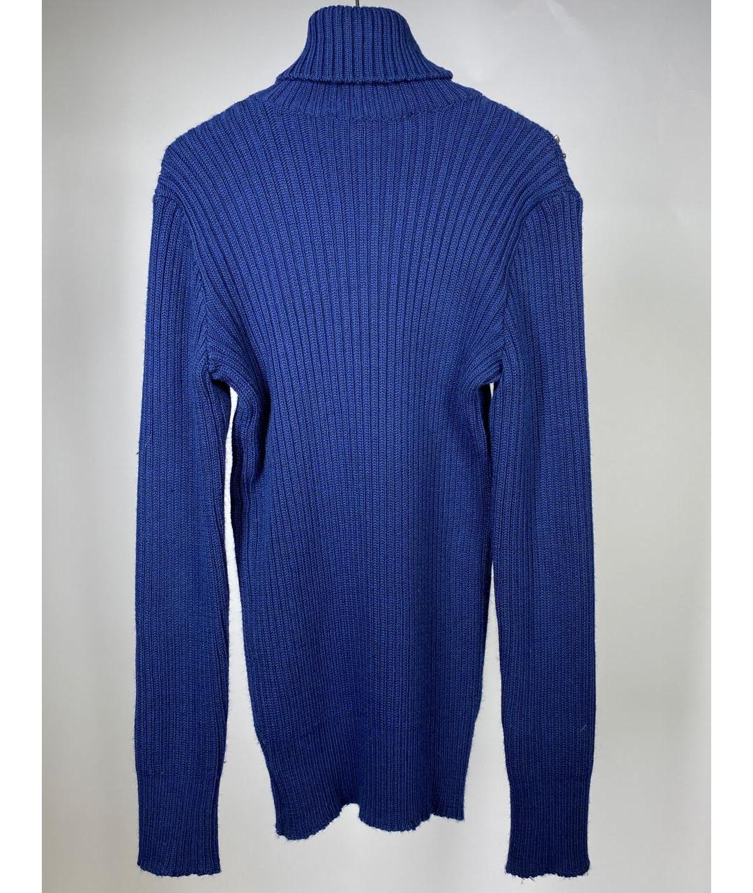 DALOOD Темно-синий шерстяной джемпер / свитер, фото 2