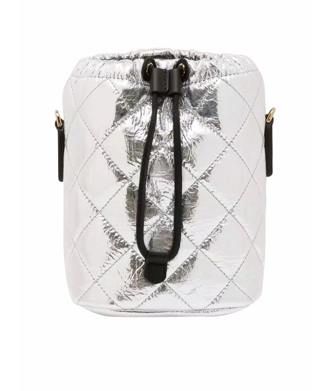 FURLA Серебряная кожаная сумка через плечо, фото 1