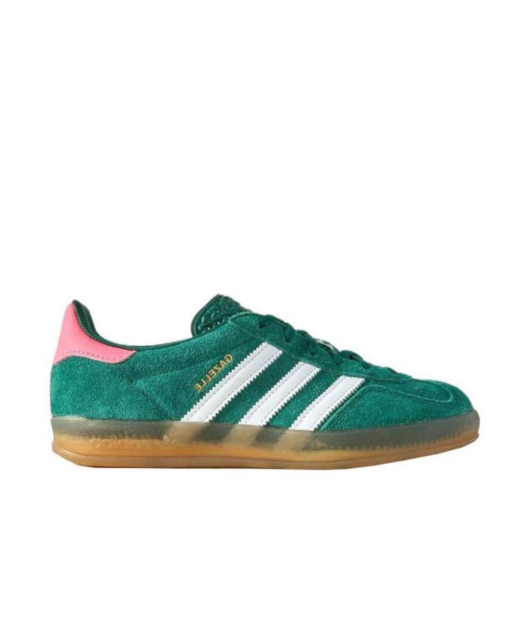 ADIDAS Зеленые замшевые кроссовки, фото 3
