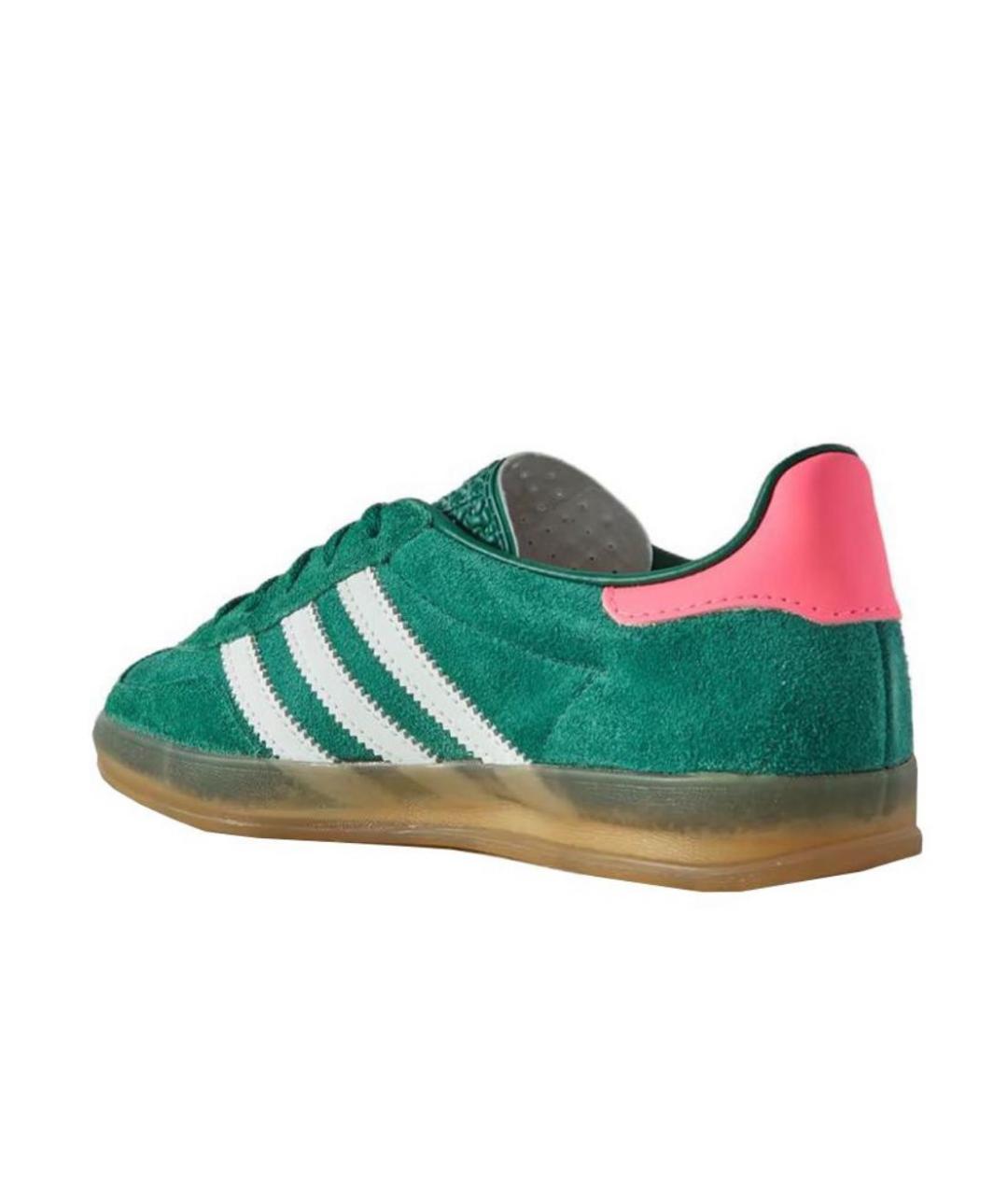 ADIDAS Зеленые замшевые кроссовки, фото 2
