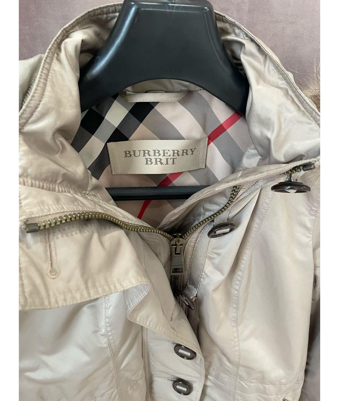 BURBERRY Бежевый пуховик, фото 3