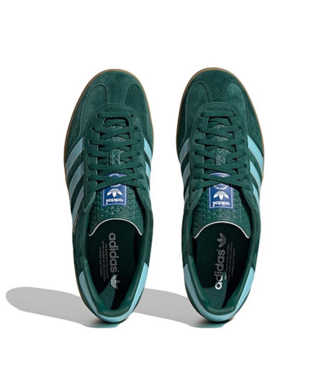 ADIDAS Зеленые замшевые кроссовки, фото 4