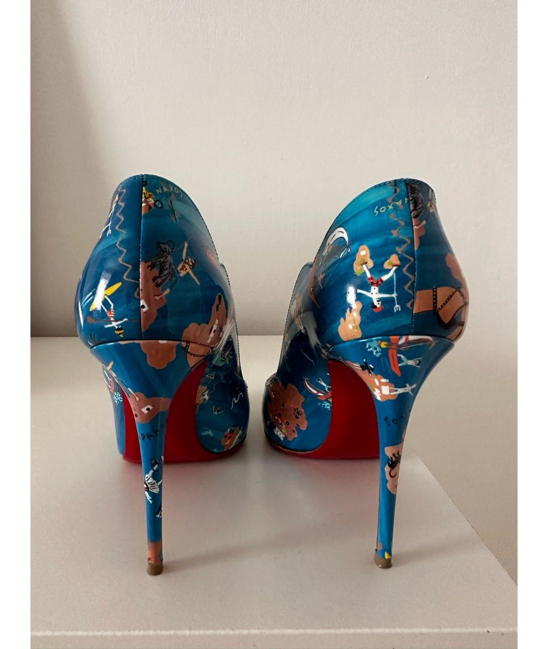 CHRISTIAN LOUBOUTIN Мульти туфли из лакированной кожи, фото 3