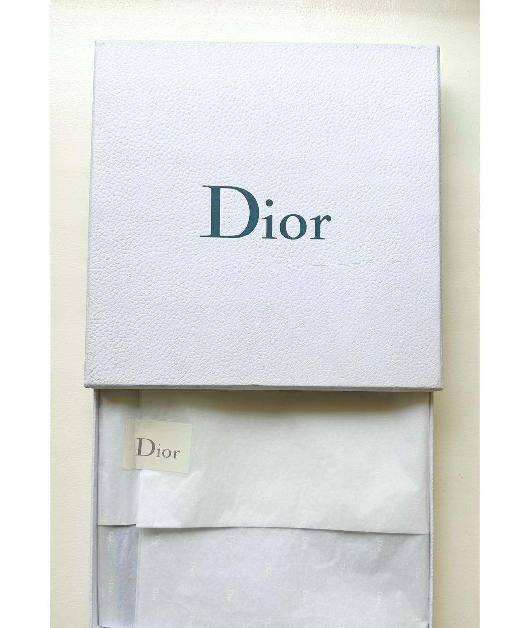 CHRISTIAN DIOR Черный шелковый платок, фото 4