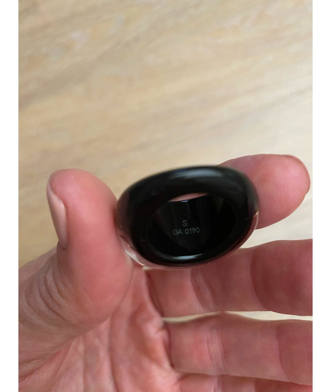 LOUIS VUITTON PRE-OWNED Черное пластиковое кольцо, фото 6