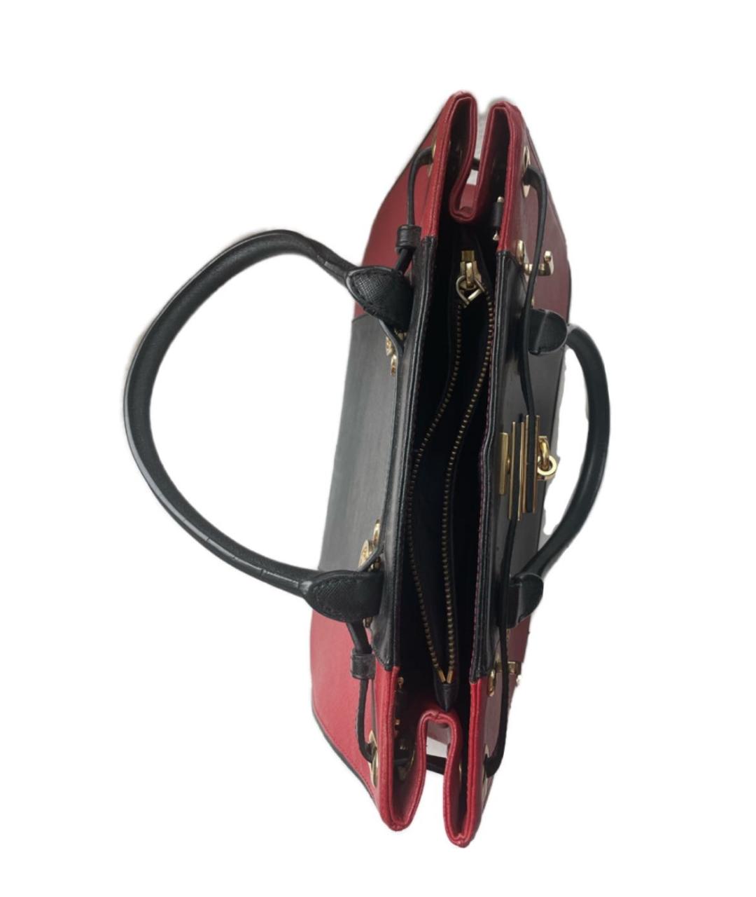 PIERRE CARDIN Бордовая кожаная сумка с короткими ручками, фото 4