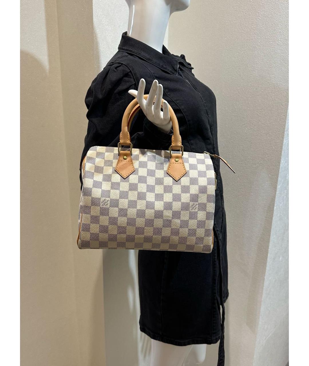 LOUIS VUITTON Кожаная сумка с короткими ручками, фото 4