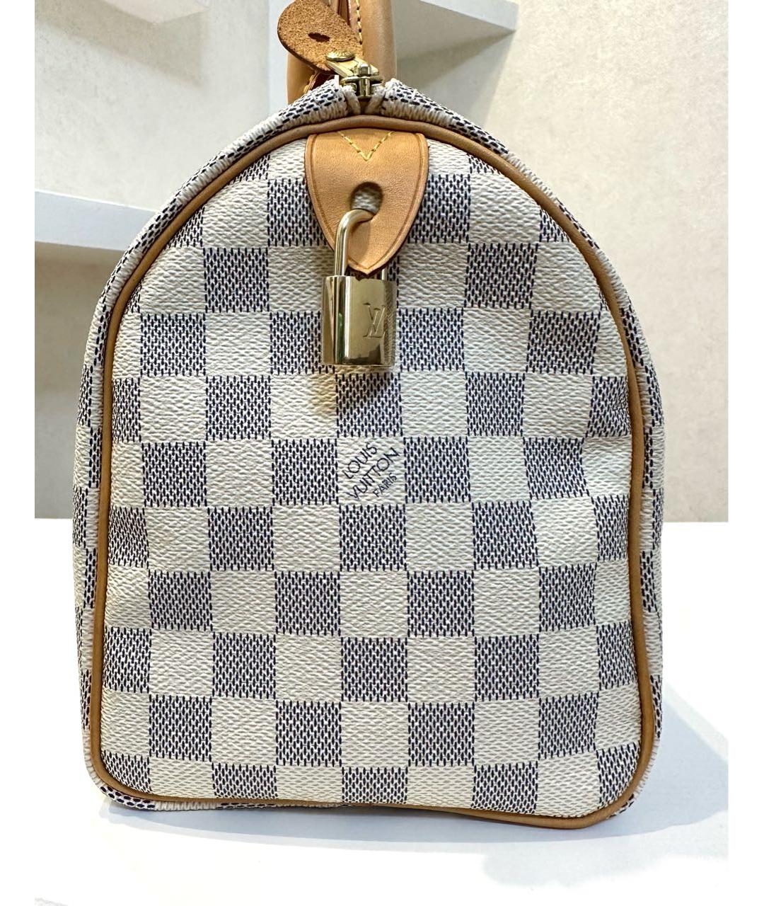 LOUIS VUITTON Кожаная сумка с короткими ручками, фото 6